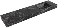 CLOUD Lava Wall-Hung Basin solid surface 190cm. Position basin Right rim 12cm.