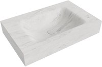 CLOUD Opalo Wall-Hung Basin solid surface 70cm. Position basin Center rim 12cm.
