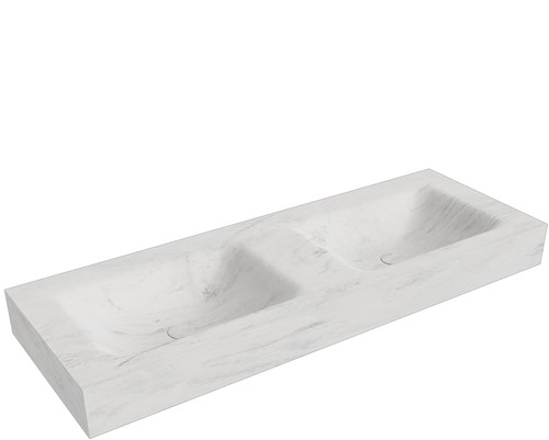 CLOUD Opalo Wall-Hung Basin solid surface 130cm. Position basin Double rim 12cm.