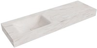 CLOUD Ostra Wall-Hung Basin solid surface 150cm. Position basin Left rim 12cm.