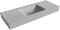 CLOUD Plata Wall-Hung Basin solid surface 121cm. Position basin Center rim 12cm.