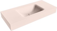 CLOUD Rosee Lavabo mural solid surface 100cm. Position lavabo Centrée rebord 12cm.
