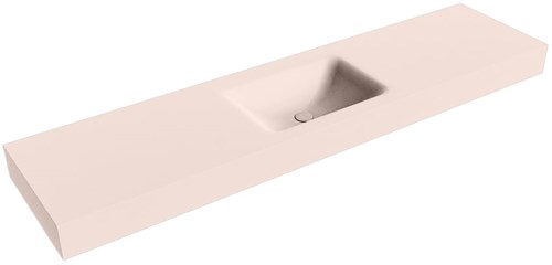 CLOUD Rosee Wall-Hung Basin solid surface 191cm. Position basin Center rim 12cm.