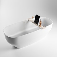 EASY Planche de bain 86cm solid surface couleur Linnen.-2