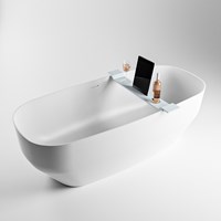 EASY Planche de bain 86cm solid surface couleur Clay.-2