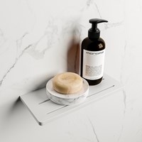 EASY Wandablage 31cm solid surface farbe Talc.