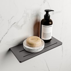 EASY Wandablage 31cm solid surface farbe Dark Grey.