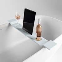 EASY Planche de bain 86cm solid surface couleur Clay.