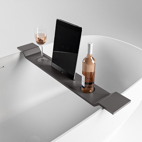 EASY Soporte Tablet de baño 86cm solid surface color Dark Grey.