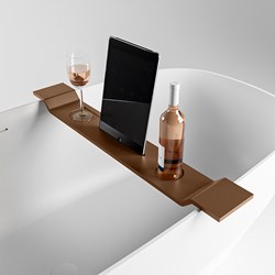 EASY Planche de bain 86cm solid surface couleur Rust.