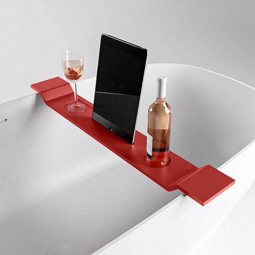 EASY Mensole vasca da bagno 86cm solid surface colore Fire.
