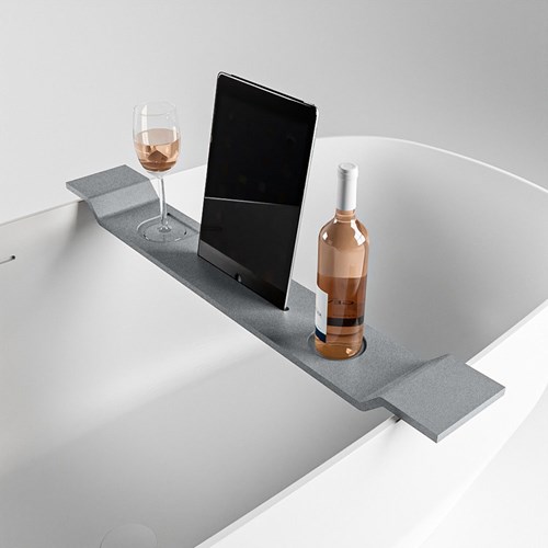 EASY Soporte Tablet de baño 86cm solid surface color Plata.