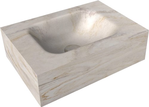 EDEN Ostra Wall-Hung Basin solid surface 40cm. Position basin Center.