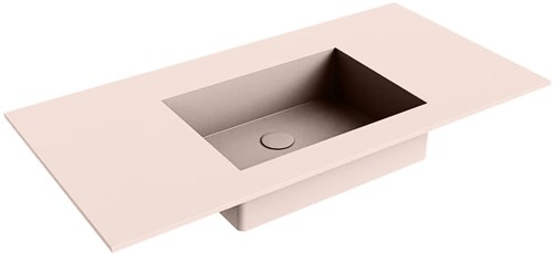 EDGE Rosee Inset / Built-in Basin solid surface 90cm. Position basin Center.