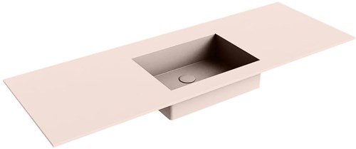 EDGE Rosee Inset / Built-in Basin solid surface 131cm. Position basin Center.