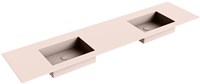 EDGE Rosee Inset / Built-in Basin solid surface 190cm. Position basin Double.