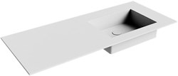 EDGE Talc Lavabo incasso solid surface 111cm. Posizione lavabo Destra.