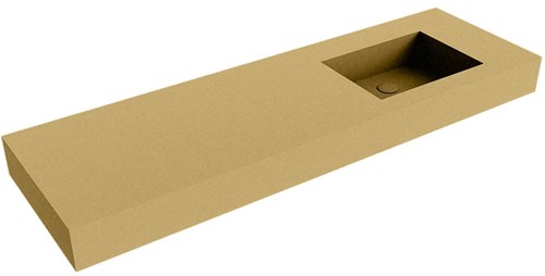 EDGE Oro Wall-Hung Basin solid surface 150cm. Position basin Right rim 12cm.