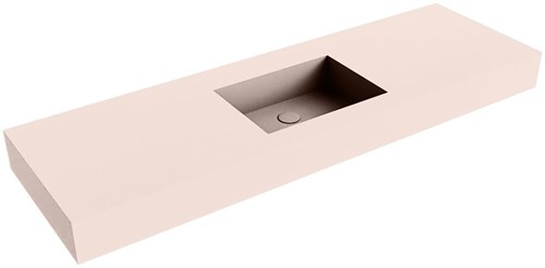 EDGE Rosee Wall-Hung Basin solid surface 150cm. Position basin Center rim 12cm.