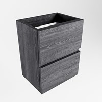 ADA mueble de baño de fondo reducido con 2 cajones color Antracite 40cm ancho.