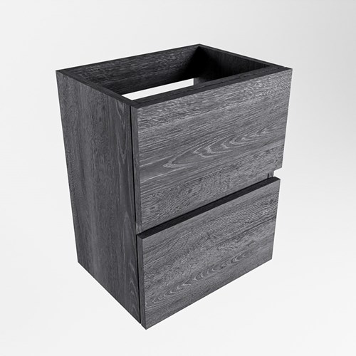 ADA mueble de baño de fondo reducido con 2 cajones color Antracite 40cm ancho.