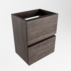 ADA mueble de baño de fondo reducido con 2 cajones color Dark Brown 40cm ancho.