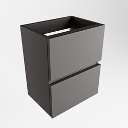 ADA mueble de baño de fondo reducido con 2 cajones color Dark Grey 40cm ancho.