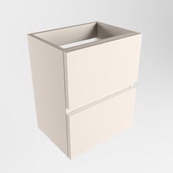 ADA mueble de baño de fondo reducido con 2 cajones color Linen 40cm ancho.