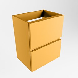 ADA mueble de baño de fondo reducido con 2 cajones color Ocher 40cm ancho.
