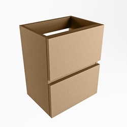 ADA mueble de baño de fondo reducido con 2 cajones color Oro 40cm ancho.