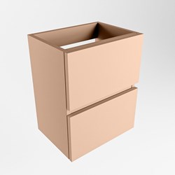 ADA mueble de baño de fondo reducido con 2 cajones color Rosee 40cm ancho.