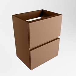 ADA mueble de baño de fondo reducido con 2 cajones color Rust 40cm ancho.