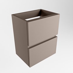 ADA mueble de baño de fondo reducido con 2 cajones color Smoke 40cm ancho.