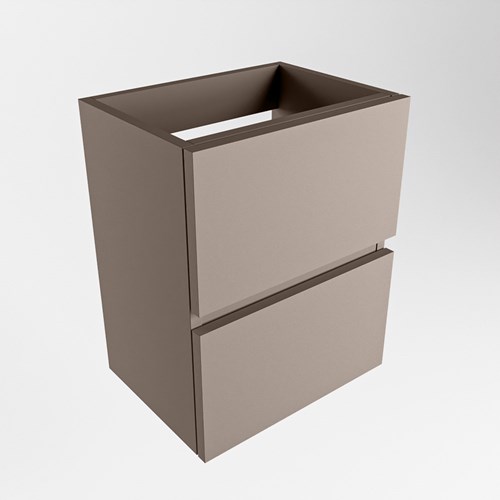 ADA mueble de baño de fondo reducido con 2 cajones color Smoke 40cm ancho.