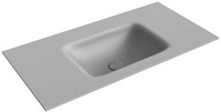 GRUNNE Plata Lavabo encastrado de solid surface 80cm. Posición del fregadero Centro.