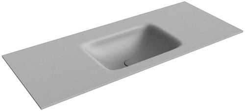 GRUNNE Plata Lavabo incasso solid surface 100cm. Posizione lavabo Centro.