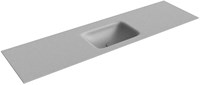 GRUNNE Plata solid surface inbouw wastafel 151cm. Positie wasbak Midden.
