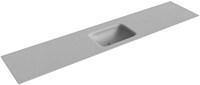 GRUNNE Plata Lavabo encastrado de solid surface 191cm. Posición del fregadero Centro.