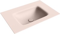 GRUNNE Rosee Einbauwaschbecken aus solid surface (mineralwerkstoff) 60cm. Waschbeckenposition Mittig.