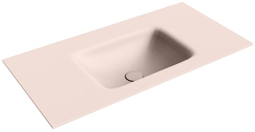 GRUNNE Rosee Lavabo incasso solid surface 80cm. Posizione lavabo Centro.