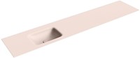 GRUNNE Rosee Lavabo incasso solid surface 200cm. Posizione lavabo Sinistra.