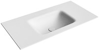 GRUNNE Talc Lavabo incasso solid surface 80cm. Posizione lavabo Centro.