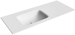 GRUNNE Talc Lavabo encastré solid surface 101cm. Position lavabo Gauche.