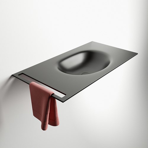 EASY Portatoallas empotrado Horizontal de 40cm para lavabo empotrado. Posición en el lado Izquierdo.