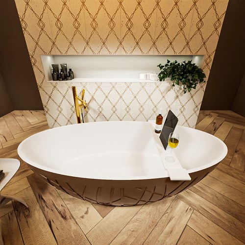 HOLM vasca da bagno indipendente 180x85cm colore Rust / Talc.