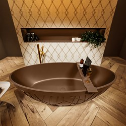 HOLM baignoire autoportante 180x85cm couleur Rust / Rust.