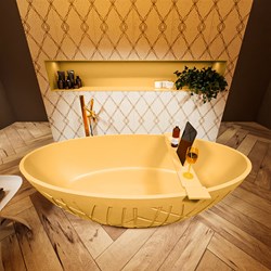 HOLM baignoire autoportante 180x85cm couleur Ocher / Ocher.