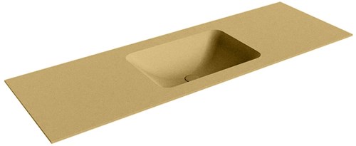 LEAF Oro Inset / Built-in Basin solid surface 141cm. Position basin Center.