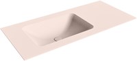 LEAF Rosee Lavabo incasso solid surface 100cm. Posizione lavabo Sinistra.