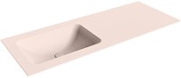 LEAF Rosee Inset / Built-in Basin solid surface 121cm. Position basin Left.